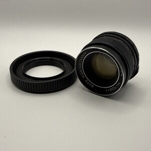 Auto Mamiya/Sekor SX 55 mm 1:1.8 Screw Mount Lens.  Made In Japan. Lens Hood.